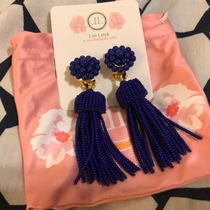Lisi Lerch Tassel Earrings in Royal (New)